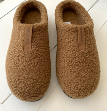 Bombas Sunday Women  s Slip-On Slippers Faux Fur Fleece Rubber Sole Brown 7