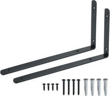 Sayayo 4MM Shelf Bracket L Brackets Wall Brackets for Wood Shelves Heavy Duty