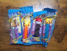 Lot Of 4 Pokemon Pez Dispensers w/ Candy New Pikachu, Eevee, Pokeball