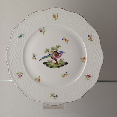 Herend Ungarn Paradiesvogel Dessertteller Kuchenteller Beilagen Dm 18,5cm  RAR