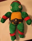 Vintage 1989 Teenage Mutant Ninja Turtles Raphael  Plush Stuffed  Playmates