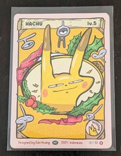 Pokkedo Hachu Pikachu Christmas Card 01/30 Series NM/M *See Pics Read Desc Rare