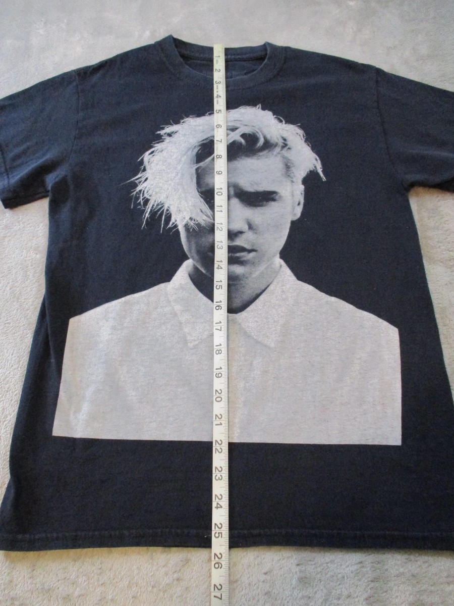 Justin Beiber Purpose Tour Shirt Mens Small Black Music Sun Faded Grunge View 6