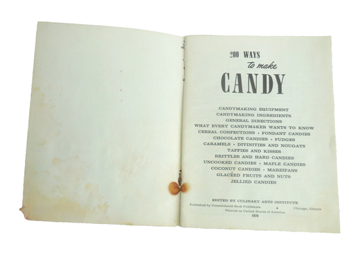 1970 Issue 250 Ways to Make Candy by Culinary Arts Institute Recipes Marzipans - Bild 3 von 5