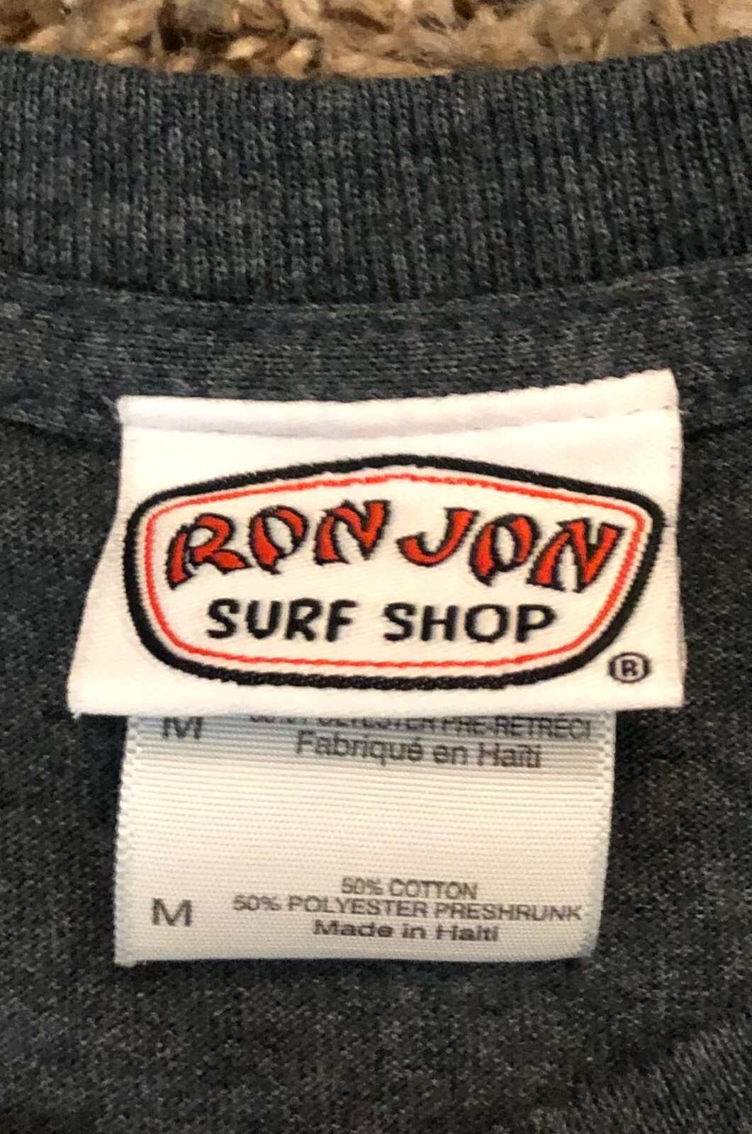 Vintage Ron Jon Surf Shop Las Vegas Double Sided Men's Gray TShirt