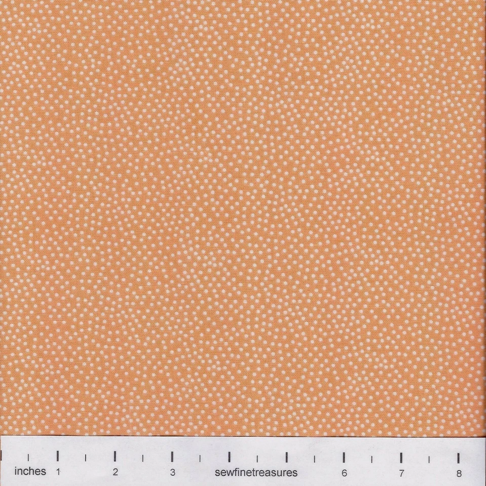 Pindot Jardín Mandarina Naranja Michael Miller Tela FINAL PERNO - 1/4 YD Foto 2 de 4