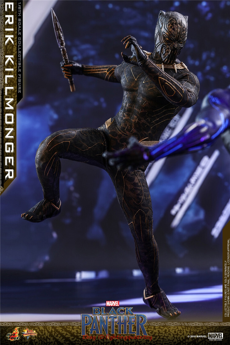 HotToys HT MMS471 1/6 Black Panther Erik Killmonger Figure Model
