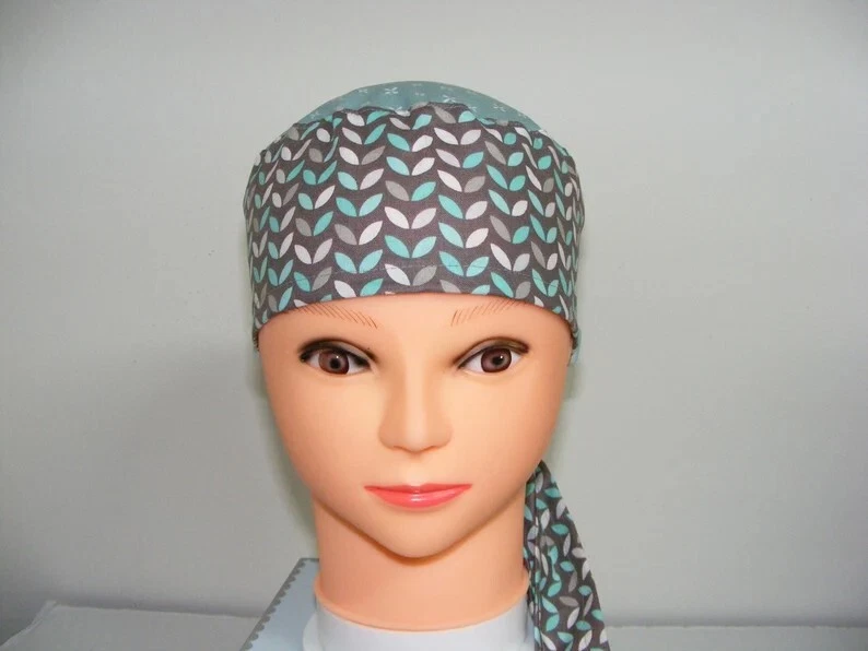 Gorra quirúrgica exfoliante médico enfermera hospital marrón azul beige hecha a mano envío gratis Foto 2 de 4