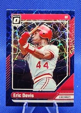 2024 Donruss Baseball #60 Eric Davis Optic Blue Velocity Holo Prizm Reds