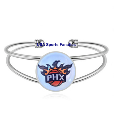 Phoenix Suns Team Logo Adjustable Bangle Bracelet