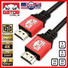 4K HDMI Cable 2.0 UHD Ultra High Speed 2160P HDR 60Hz 18Gbps Dolby HDCP HDTV HD