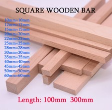 Beech Square Wooden Bar Wood Stick Strips Model DIY Handmade Crafts Art Supplies