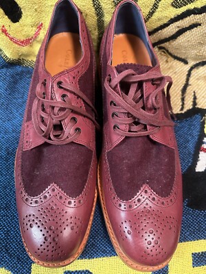 Cole Haan Men\'s American Classics Leather/Wool Montrose Wingtip Oxfords Sz 11 Men main image 4