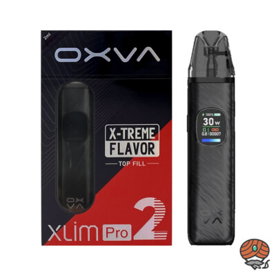 OXVA Xlim Pro 2 Platinum Black E-Zigarette, befüllbares Pod-System