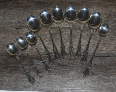 EASTERLING VALHALLA Stainless Flatware 10 PC Mix SPOONS Soup, Tea ~ Super Nice!!