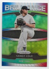2020 PANINI PRIZM BRILLIANCE PRIZMS RED, WHITE, & BLUE PARALLEL Gerrit Cole #B2