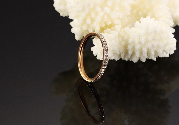 Zakk Ewigkeitsring Damen - Rosegold/Silber Edelstahl Mit Zirkonia (3,5 Mm)