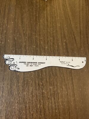 Vtg Jaspers Insurance Agency - Saint Ansgar, Iowa - 6 Inch Ad Ruler ...