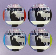 Roger Daltrey Use It Or Lose It 2000 Tour Original VIP Backstage 4 Pass Set
