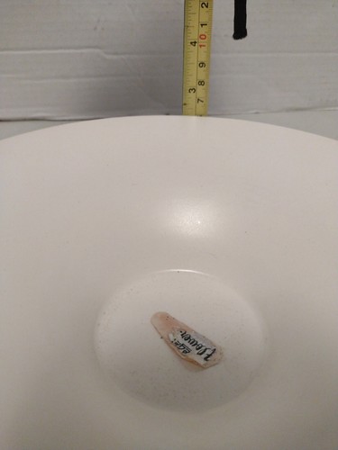 VTG Royal Haeger Pedestal Dish Ivory Bowl Emboss USA RG175 Pottery Satin Center - Picture 7 of 7