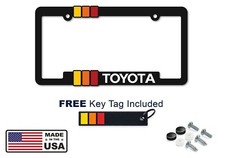 Toyota Retro Heritage License Plate Frame Trd Off-road Tacoma Fj Cruiser Tundra