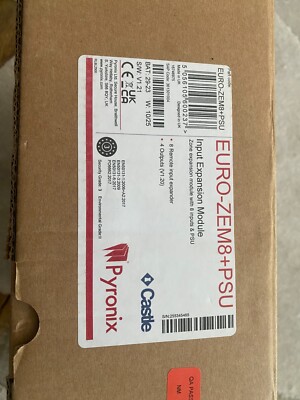 Brandneu Pyronix kabelgebunden 8 Zonen Eingang Expander & Netzteil EURO ZEM8 + PSU