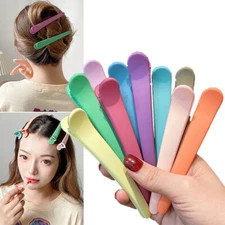 10pcs/Set Morandi Tones Girls Ladies Hairpins Simple Duckbill Clips Barrettes i