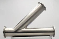 2" Tri-Clamp Sanitary Lateral (28AMP) – Stainless Steel 304, Polished Finish