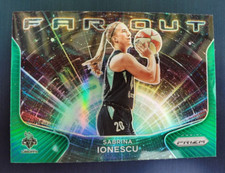 2021 Panini WNBA Prizm Sabrina Ionescu #9 Far Out Green Insert Seattle Storm