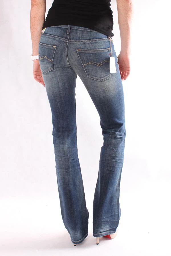 NEU DAMEN JEANS REPLAY W442A 369 931 009 Radell, Denim, Hose, Blau, Auswaschung - Bild 3 von 4