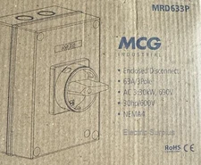 MCG MRD633P ENCLOSED 3 POLE DISCONNECT SWITCH (Qty:1)