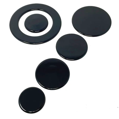 FRANKE KIT PIATTELLI SPARTIFIAMMA BRUCIATORI 5 FUOCHI NERI FORNELLI CUCINA