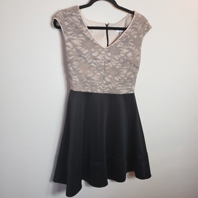 chinese dress ladies Nude Lace Mockneck Dress 0
