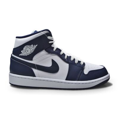 Nike Air Jordan Mid 554724 174 -White Metallic Gold Obsidian