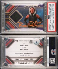 Ahsoka Star Wars Masterwork Relic Signed Rosario Dawson BGS PSA 10/8 Auto Pop 1