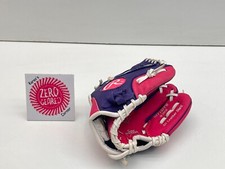 Rawlings HFP10PPW Baseball Glove RHT Pink Purple All Leather Shell Youth HGC 10"