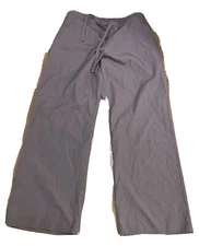 SB Scrubs S Petite Pants Casual Work Uniform Drawstring Stretch Waist Adult Gray