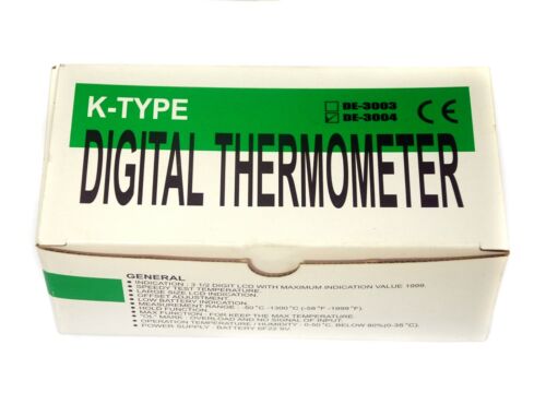 1x DE-3004 Dual Digital Thermometer K Sensor -50~+1300°C -58~+1999°F 0,1°C/°F DER EE - Bild 7 von 8