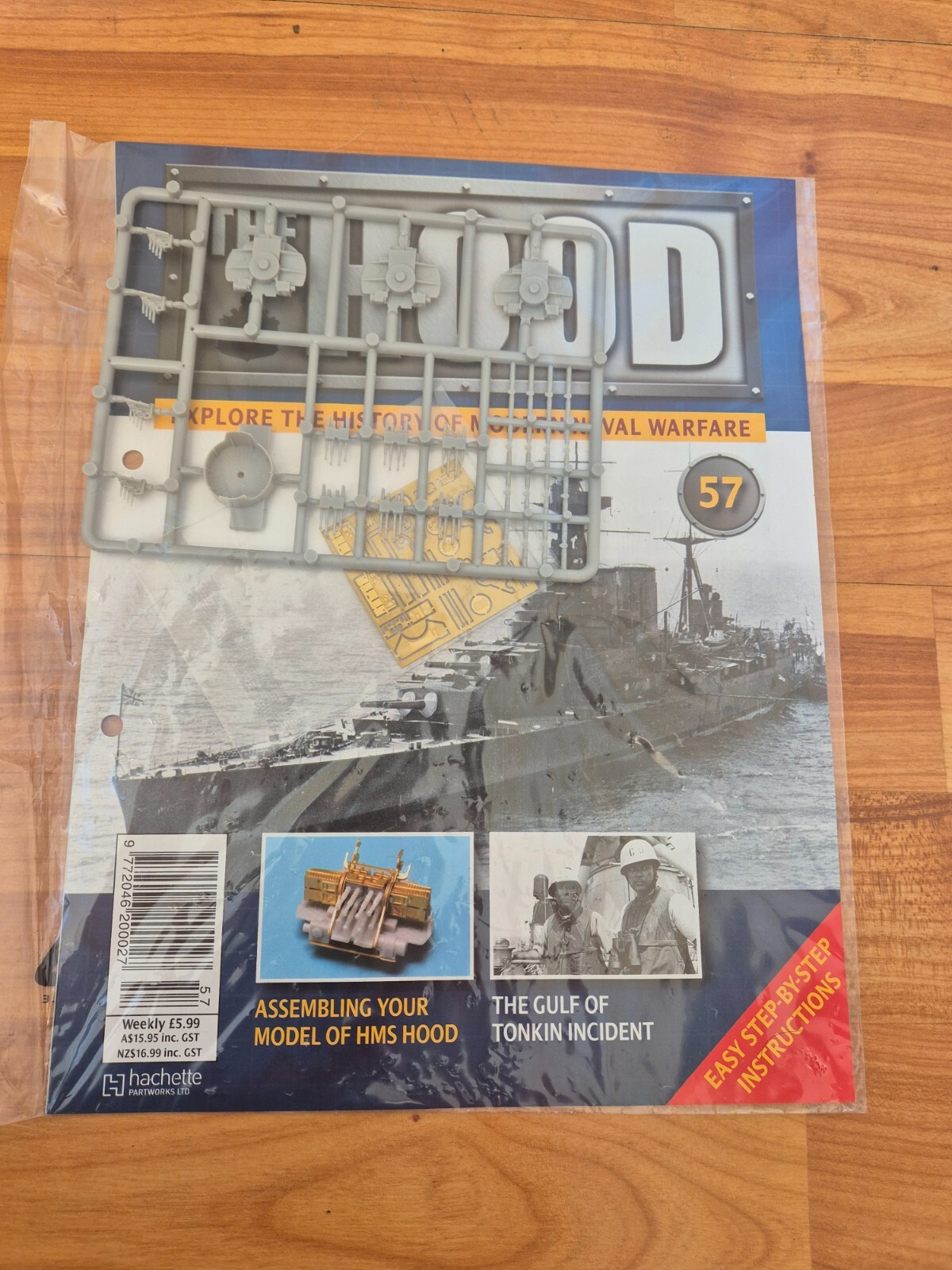 ISSUE 57 HACHETTE BUILD THE HMS HOOD MODEL SHIP 1/200 WW2 BATTLE CRUISER