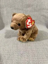 Ty Beanie Baby Pecan The Bear Mint Condition 