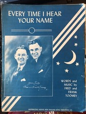 1944 Springfield Mass. sheet music by Toomey Bros.