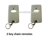 2) 10 DIGIT PINS EZ CODE MINI REMOTE CONTROL GARAGE DOOR GATE OPENER TRANSMITTER