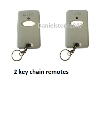 2) 10 DIGIT PINS EZ CODE MINI REMOTE CONTROL GARAGE DOOR GATE OPENER TRANSMITTER