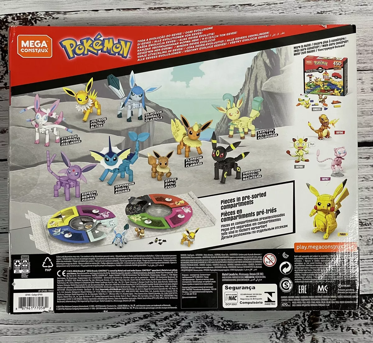 MEGA Pokemon Building Toy Kit Eevee Evolution Set (470 Pieces