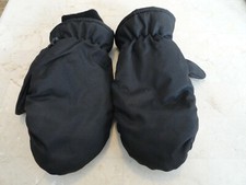 NWOT Boys Black 40G Thinsulate Insulation Waterproof Mittens - SZ L