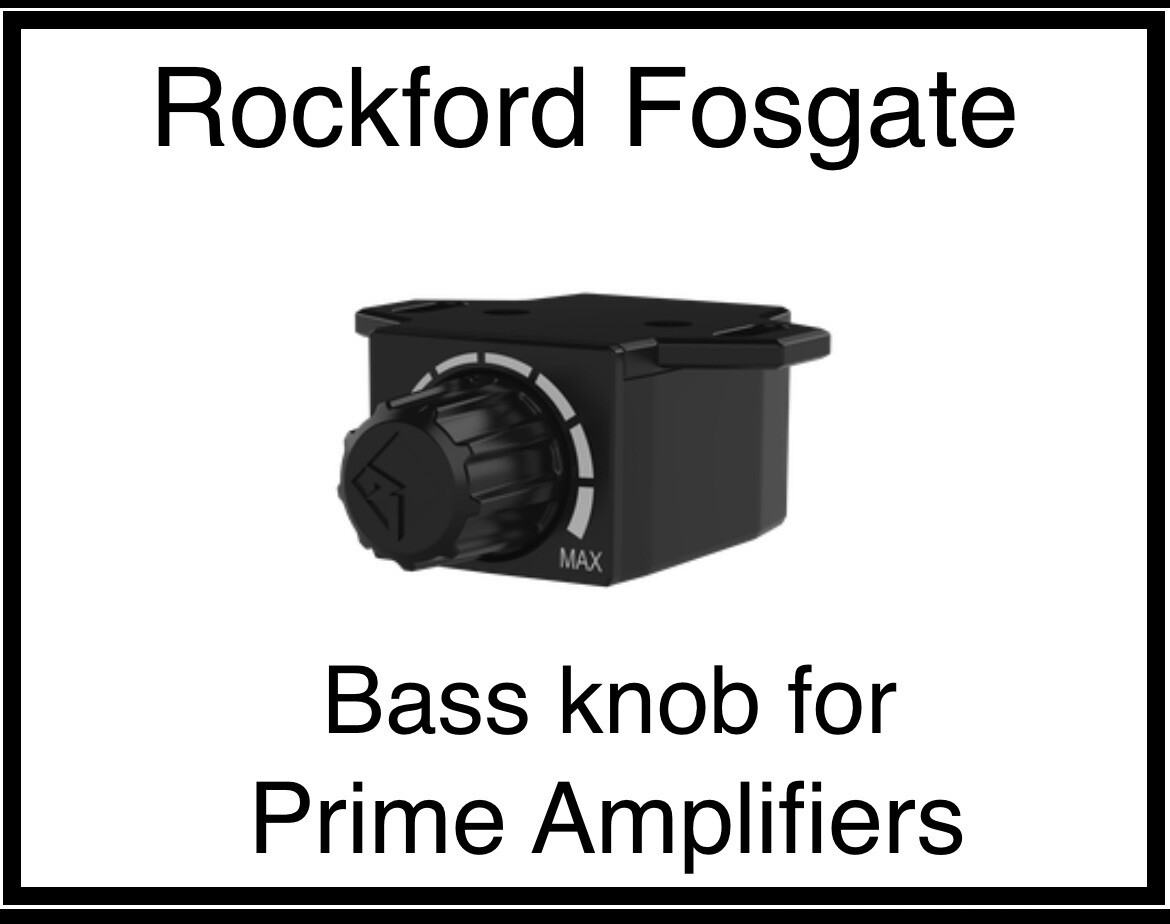 Rockford Fosgate Remote Bass Knob and Wire For Prime Amplifiers
