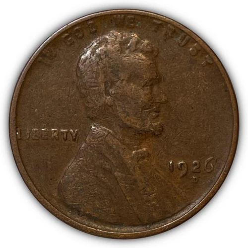 1926-D Lincoln Wheat Cent Choice Very Fine VF+ Coin #4556