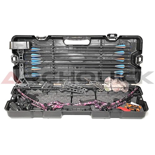 JUNXING 20-55LBS Compound Bow Archery Sports Hunting Targeting Hard Case set - Picture 19 of 30