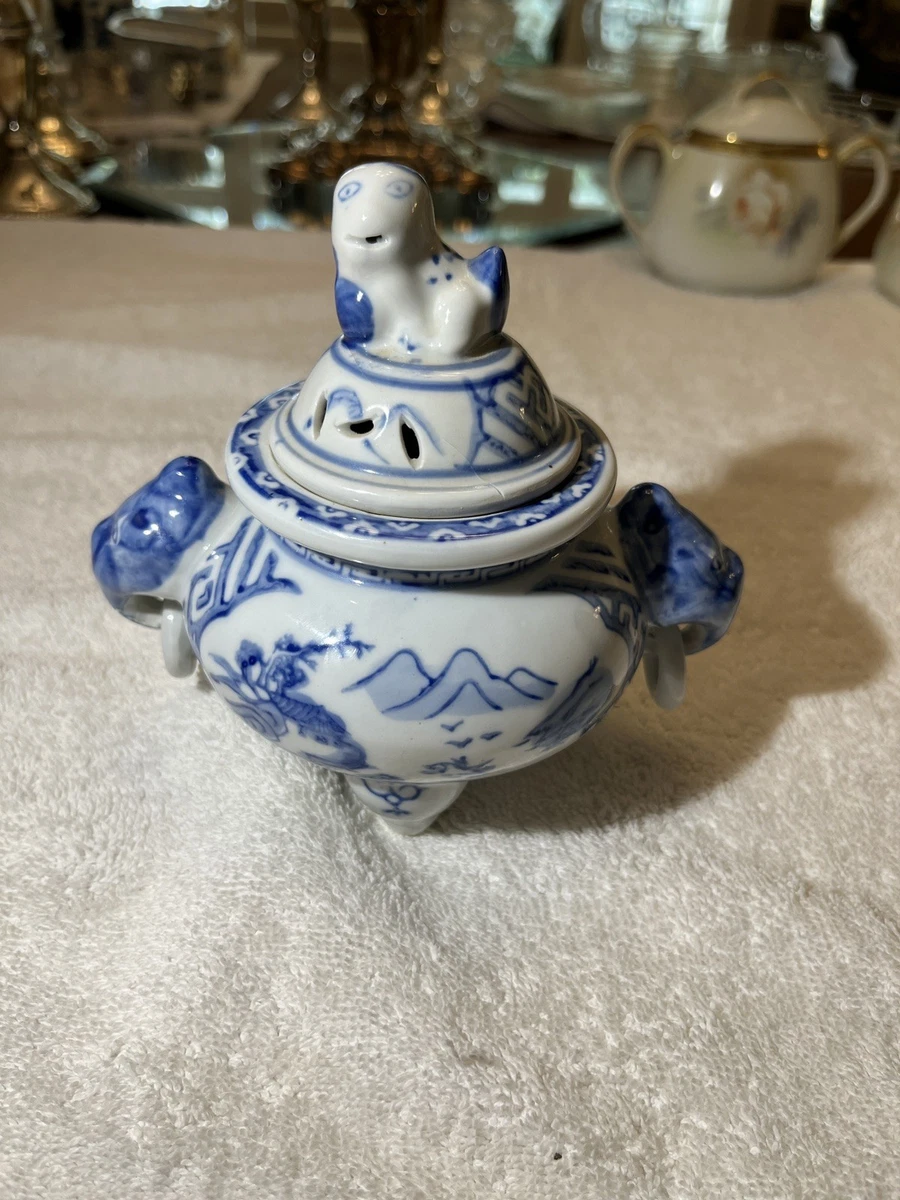 陶瓷白色古董中国香炉| eBay