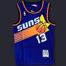 Steve Nash Suns Mitchell  Ness Basketball Jersey Purple